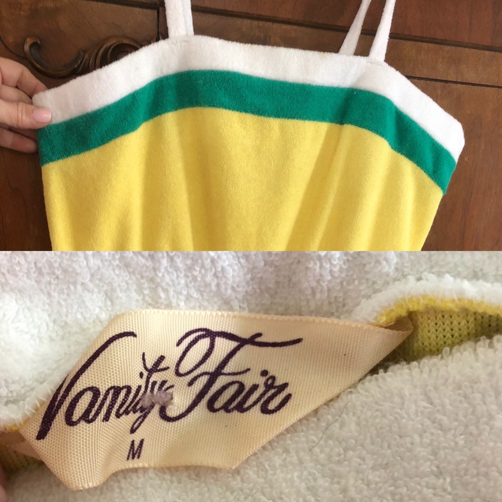 Vintage Vanity Fair Terrycloth Romper M 36 bust